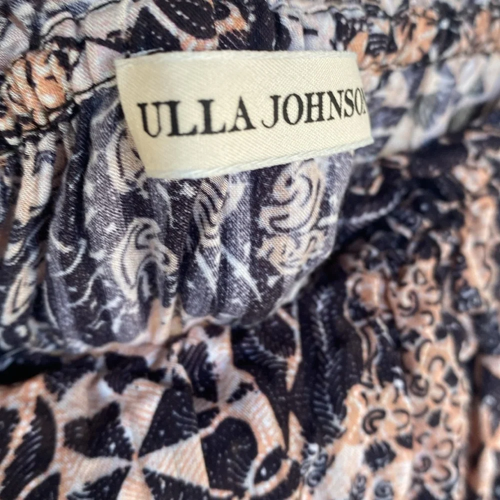 Ulla Johnson Annisa Midi Floral Tiered Dress in Faded Coral 2 - Picture 4 of 8